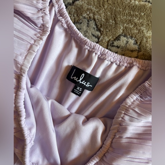 Lulu's Lavender Pleated Dress - Picture 2 of 3